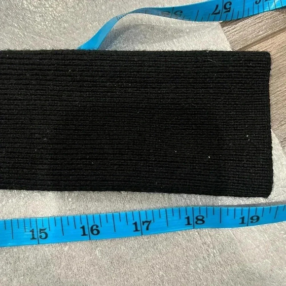 [S]Wilfred Black  Merino Wool High Neck Cropped Long Ribbed Cuff Sweater - Picture 7 of 7